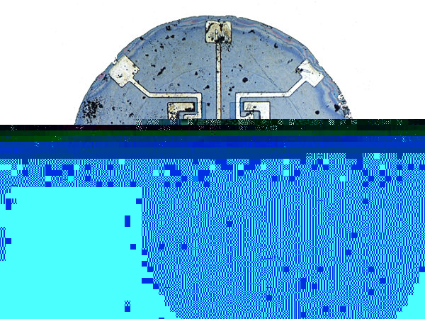 Lee, Rosemary. ‘Textual Image’. 2014. Image created from splicing Friedrich Kittler’s “There is No Software” into an image of Fairchild’s integrated circuit 